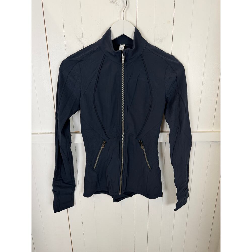 Lululemon Blue Nylon Basic Activewear Jacket Size 4
